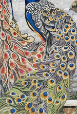 Two Brightly Colored Peacocks