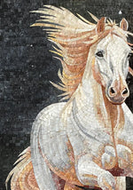 Running White Horse