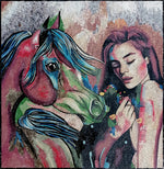 Mauve-Haired Woman