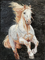 Running White Horse