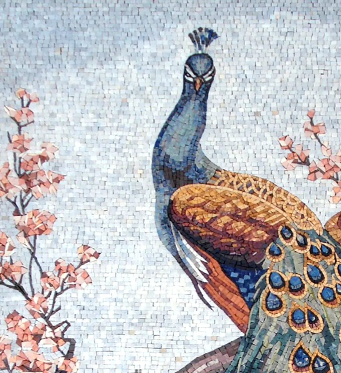Two Peacocks in a Cherry Tree