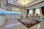 Dramatic Floral Patterned Rug