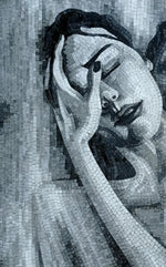 A Woman Comforts Herself