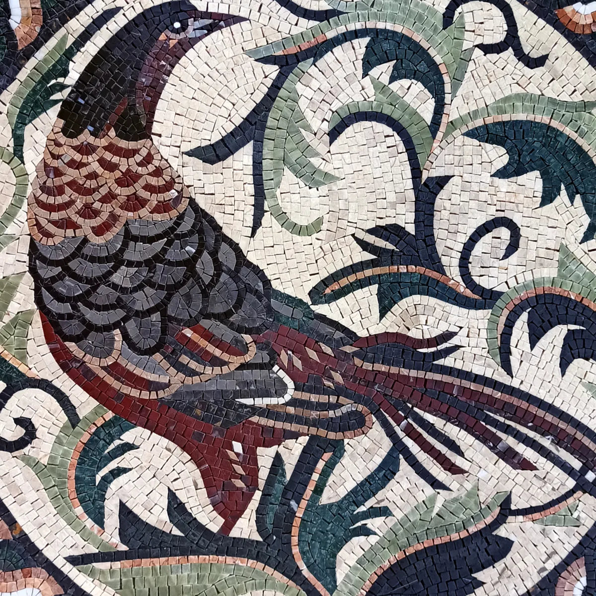 Pheasant with Leaves