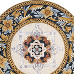 Round Gold Regal Floral Pattern