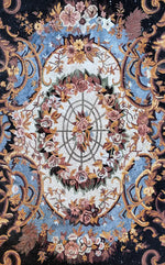 Dramatic Floral Patterned Rug