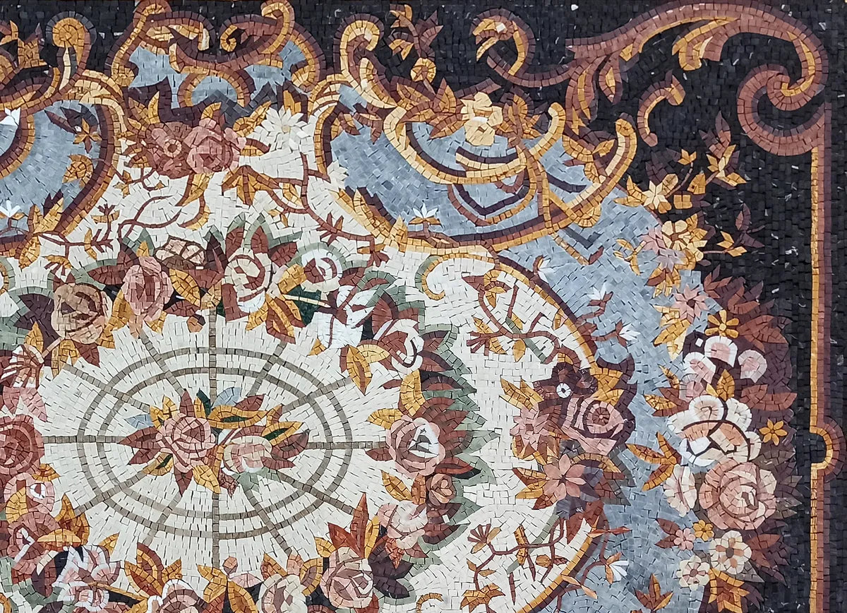 Colorful Floral Patterned Rug
