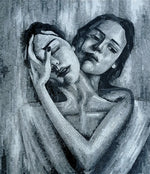A Woman Comforts Herself