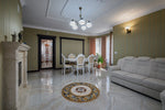 Round Gold Regal Floral Pattern