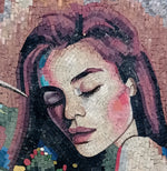 Mauve-Haired Woman