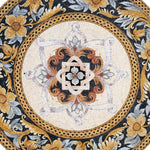 Round Gold Regal Floral Pattern
